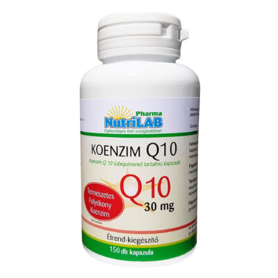 NutriLAB Koenzim Q10 (olaj formában) 30 mg  kapszulában 150X
