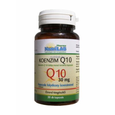 NutriLAB Koenzim Q10 (olaj formában) 30 mg kapszula 30X